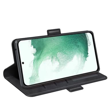 SKALO Samsung S23 Plus Premium Wallet Lompakkokotelo - Musta