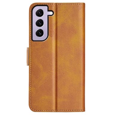 SKALO Samsung S23 Premium Wallet Lompakkokotelo - Vaaleanruskea