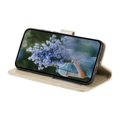 SKALO Samsung S23 Mandala lompakkokotelo - Kulta