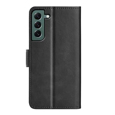 SKALO Samsung S23 Plus Premium Wallet Lompakkokotelo - Musta