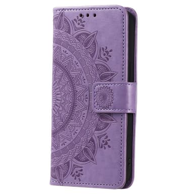 SKALO Samsung S23 Plus Mandala lompakkokotelo - Violetti