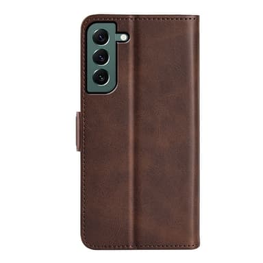 SKALO Samsung S23 Plus Premium Wallet Lompakkokotelo - Ruskea