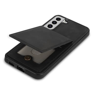 SKALO Samsung S23 Plus PU-nahkainen Korttikotelo - Musta