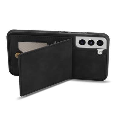 SKALO Samsung S23 Plus PU-nahkainen Korttikotelo - Musta