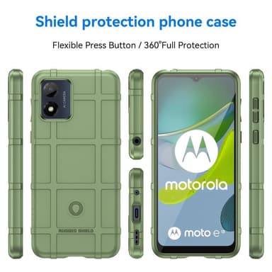 SKALO Motorola Moto E13 4G Rugged Shield iskunkestävä TPU suojakuori