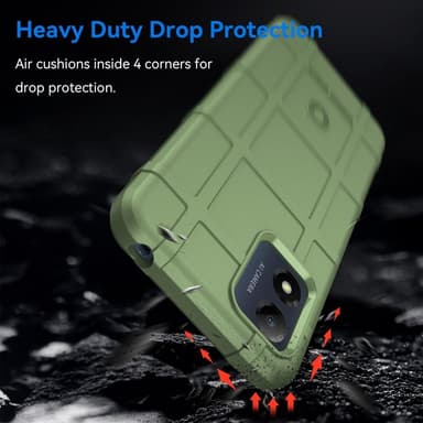 SKALO Motorola Moto E13 4G Rugged Shield iskunkestävä TPU suojakuori