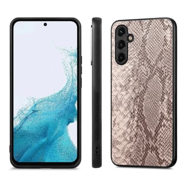 SKALO Samsung A54 5G Snakeskin PU-nahka hybridi Suojakuori - Harmaa