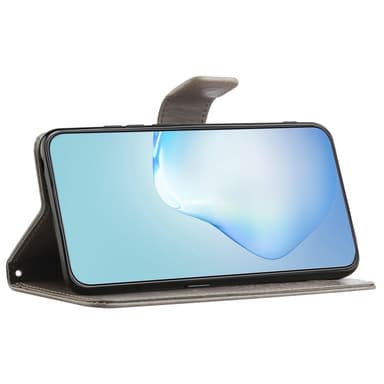 SKALO Samsung A14 4G/5G Owl Tree lompakkokotelo - Harmaa