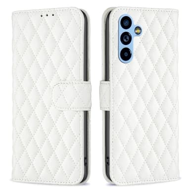 SKALO Samsung A54 5G BINFEN COLOR Tikattu Lompakko - Valkoinen