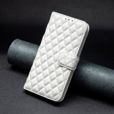 SKALO Samsung A54 5G BINFEN COLOR Tikattu Lompakko - Valkoinen