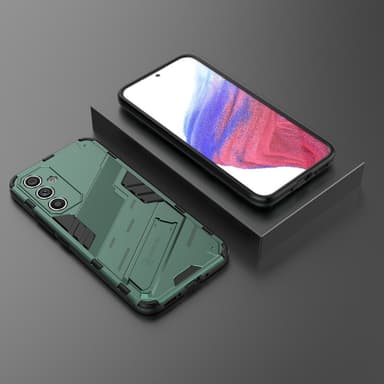 SKALO Samsung A54 5G Hybrid BIBERCAS Suojakuori - Vihreä