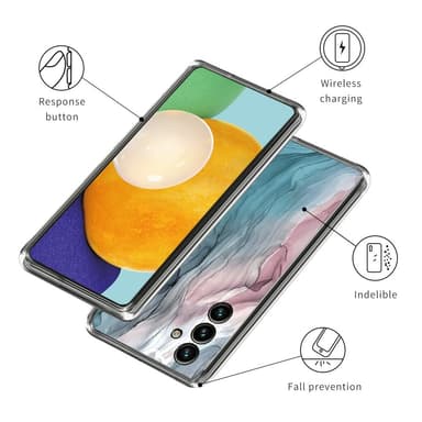 SKALO Samsung A34 5G Marmori TPU kuori - #4