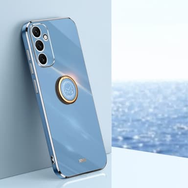 SKALO Samsung A34 5G XINLI TPU suojakuori rengas - Sininen