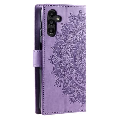 SKALO Samsung A34 5G Mandala lompakkokotelo - Violetti