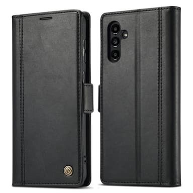 SKALO Samsung A14 4G/5G LC.IMEEKE Lompakkokotelo PU-nahkaa - Musta
