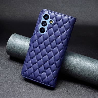 SKALO Samsung A54 5G BINFEN COLOR Tikattu Lompakko - Sininen