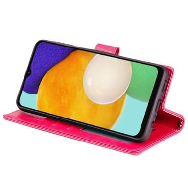 SKALO Samsung A54 5G Mandala lompakkokotelo - Cerise