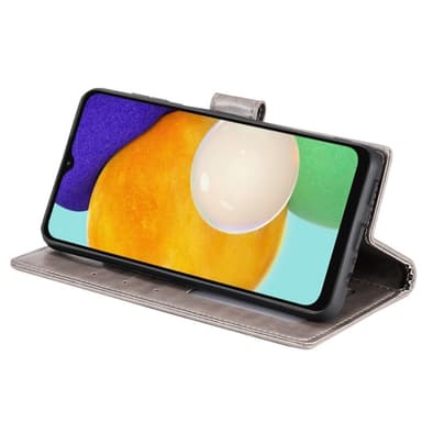 SKALO Samsung A54 5G Mandala lompakkokotelo - Harmaa