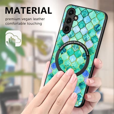 SKALO Samsung A14 4G/5G Motif Suojakuori magneettirenkaalla - #2