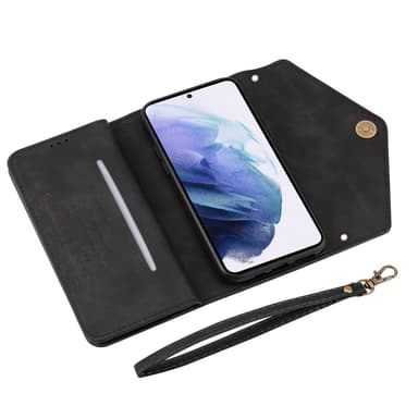 SKALO Samsung A54 5G Evelope Clutch 8-Lokeroa - Musta