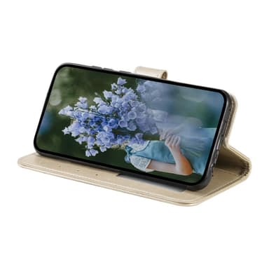SKALO Samsung A34 5G Mandala lompakkokotelo - Kulta