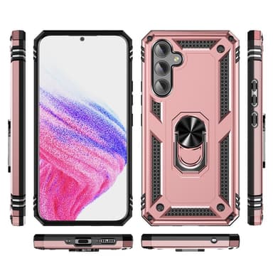 SKALO Samsung A54 5G Armor Hybridi metallirengas kuori - Ruusukulta