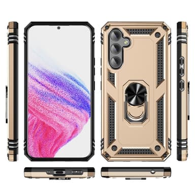 SKALO Samsung A54 5G Armor Hybridi metallirengas kuori - Kulta