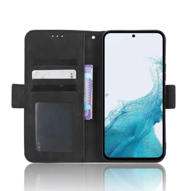 SKALO Samsung A54 5G 6-lokeroa Lompakkokotelo - Musta
