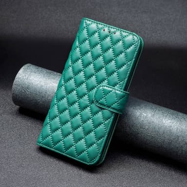 SKALO Samsung A54 5G BINFEN COLOR Tikattu Lompakko - Vihreä