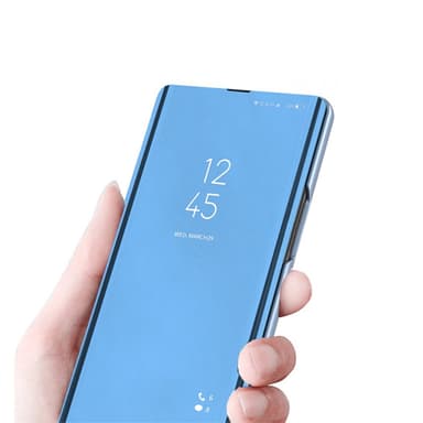SKALO Samsung A54 5G Clear View Mirror Lompakko - Kulta