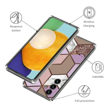 SKALO Samsung A34 5G Marmori TPU kuori - #1