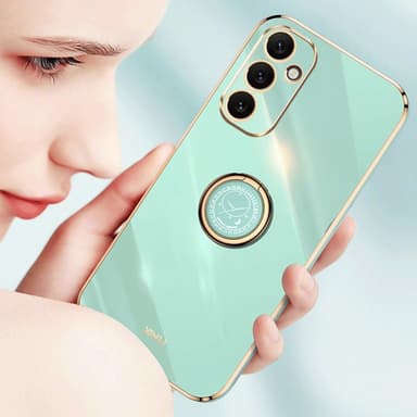 SKALO Samsung A34 5G XINLI TPU suojakuori rengas - Turkoosi