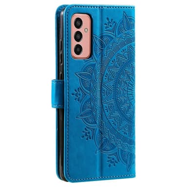 SKALO Samsung A14 4G/5G Mandala lompakkokotelo - Sininen