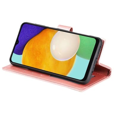SKALO Samsung A54 5G Mandala lompakkokotelo - Ruusukulta