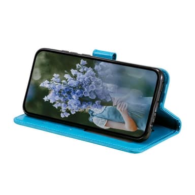 SKALO Samsung A14 4G/5G Mandala lompakkokotelo - Sininen