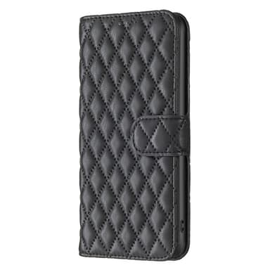 SKALO Samsung A34 5G BINFEN COLOR Tikattu Lompakko - Musta