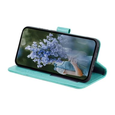 SKALO Samsung A14 4G/5G Mandala lompakkokotelo - Turkoosi