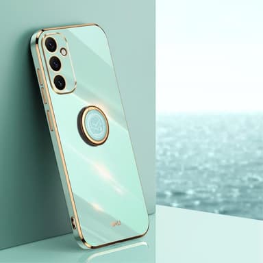 SKALO Samsung A34 5G XINLI TPU suojakuori rengas - Turkoosi