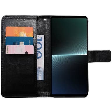 Lompakkokotelo 3-kortti Sony Xperia 10 V - Musta