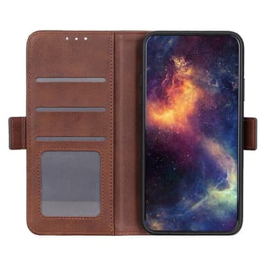 SKALO Asus ROG Phone 7 5G Premium Wallet Lompakkokotelo - Ruskea