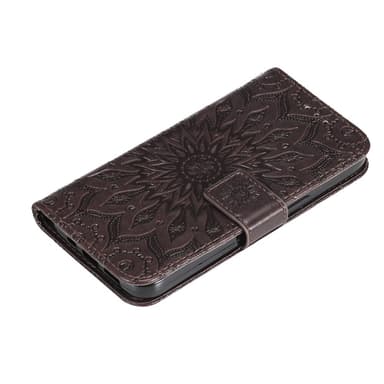SKALO Motorola Moto G23 4G Mandala lompakkokotelo - Ruskea