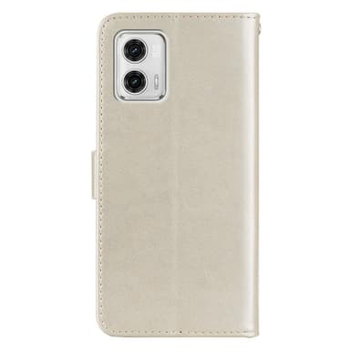 SKALO Motorola Moto G53 5G Mandala Owl lompakkokotelo - Kulta