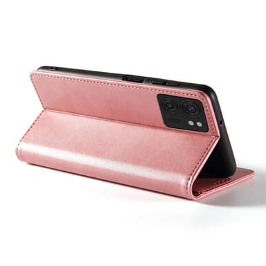 SKALO Motorola Edge 40 5G Premium Wallet Lompakkokotelo - Ruusukulta