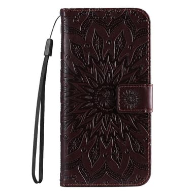 SKALO Motorola Moto G23 4G Mandala lompakkokotelo - Ruskea