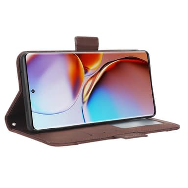 SKALO Motorola Edge 40 Pro 5G 6-lokeroa Lompakkokotelo - Ruskea