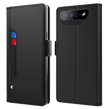 SKALO Asus ROG Phone 7 5G Kortinhaltijan peililompakko - Musta