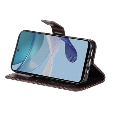 SKALO Motorola Moto G23 4G Mandala lompakkokotelo - Ruskea