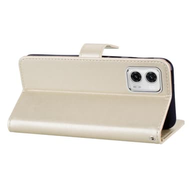 SKALO Motorola Moto G53 5G Mandala Owl lompakkokotelo - Kulta