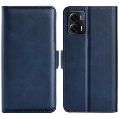 SKALO Motorola Moto G73 5G Premium Wallet Lompakkokotelo - Sininen
