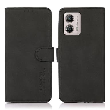 SKALO Motorola Moto G23 4G KHAZNEH Lompakkokotelo PU-nahasta - Musta